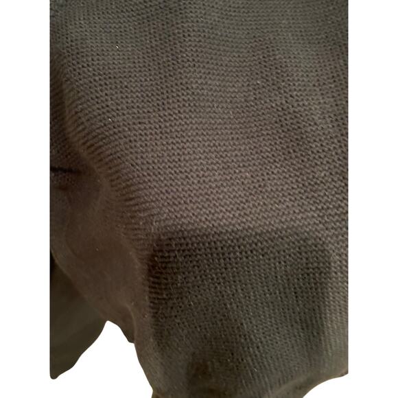 French Connection LS Cropped Black Pullover Cotton Sweater, Size L, EUC - Picture 3 of 4